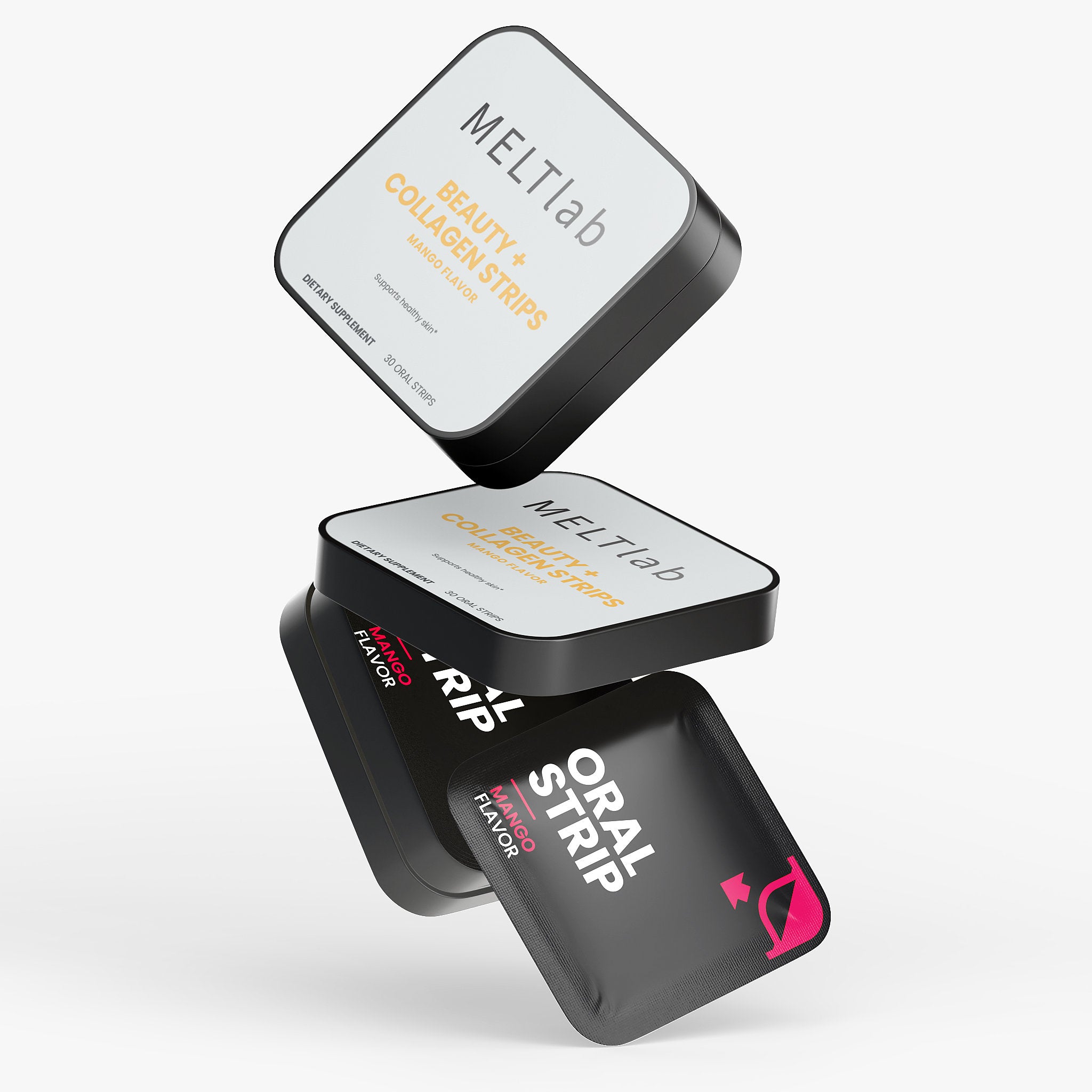 Melt Lab: 30 Beauty + Collagen Strips, Healthy Skin